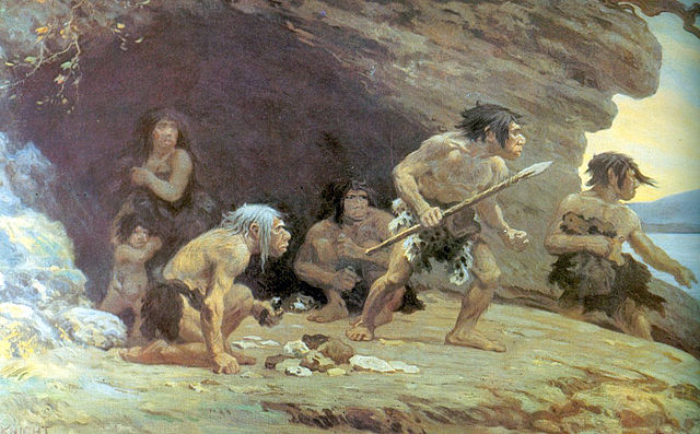 [Neanderthal Hunting, Neanderthal Tools, Stone Age]